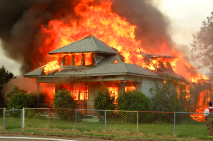 emergency exit plan burning house